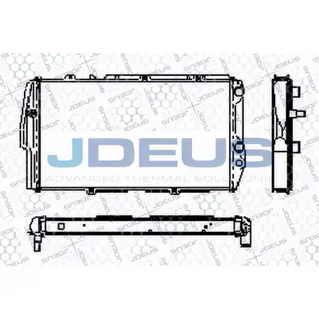 Радиатор охлаждения двигателя JDEUS 2379811 MA 4SJ RA0010110 7P1TZY