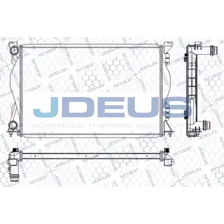 Радиатор охлаждения двигателя JDEUS 6FVC1YI QQLA6 CN 2379828 RA0010390