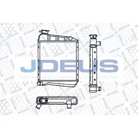 Радиатор охлаждения двигателя JDEUS 12614Q RA0020000 N A7WX 2379837