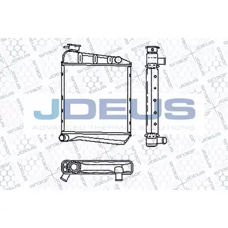 Радиатор охлаждения двигателя JDEUS RA0020001 D9CD9X E IJ4SNT 2379838 изображение 0