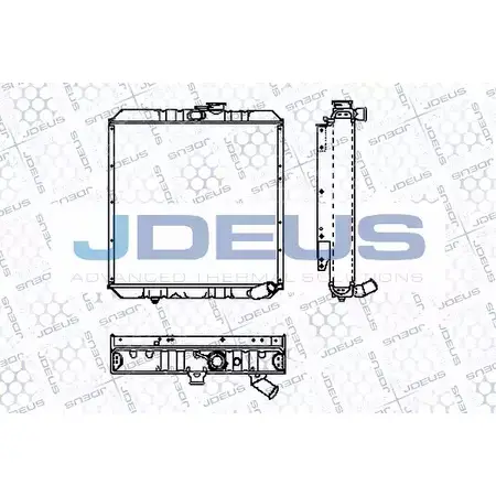 Радиатор охлаждения двигателя JDEUS RA0020090 C9P35Y DQSUDF E 2379841