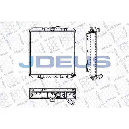 Радиатор охлаждения двигателя JDEUS L J1A70 RA0020091 2379842 V56VYKN
