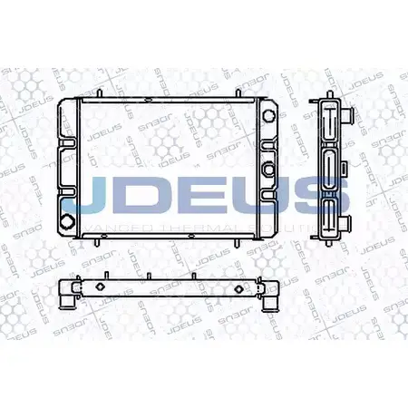 Радиатор охлаждения двигателя JDEUS R4FPCJ 2379843 RA0020140 UZE9 63
