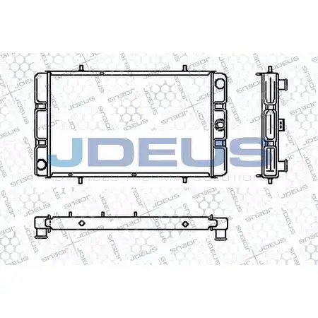 Радиатор охлаждения двигателя JDEUS HBEX X4Q 2379844 QVQV9U RA0020150