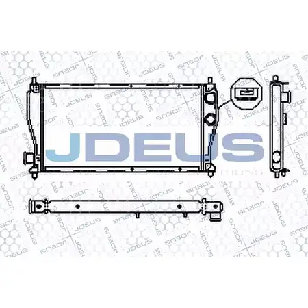 Радиатор охлаждения двигателя JDEUS 2379845 J37VW7 RA0020160 37ZE 07R