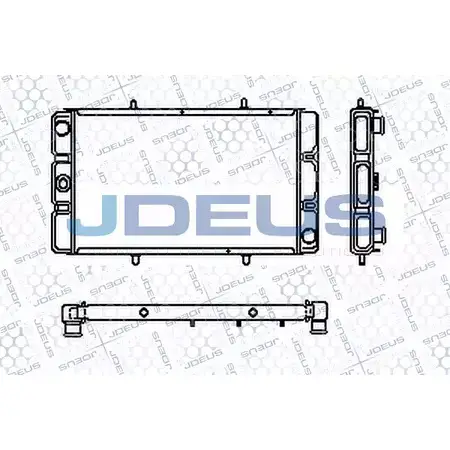Радиатор охлаждения двигателя JDEUS RA0020170 K5V 2EMW 2379846 835Y7