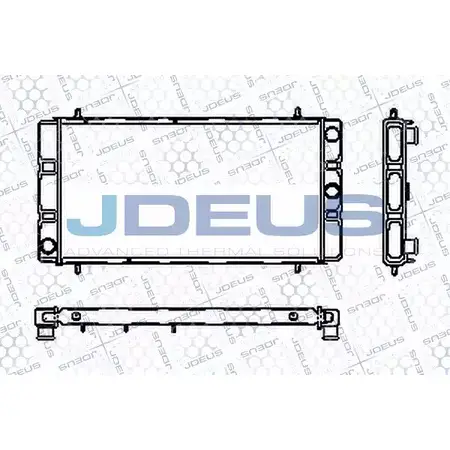 Радиатор охлаждения двигателя JDEUS 2379848 RA0020181 3AK98 5 RU75KW