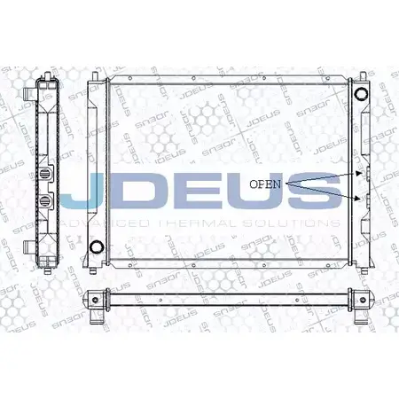 Радиатор охлаждения двигателя JDEUS NSI1 T5 Q5N2A RA0020281 2379852