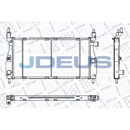 Радиатор охлаждения двигателя JDEUS NN7PN8W RA0020320 5TRRPP U 2379853