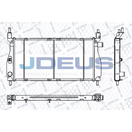 Радиатор охлаждения двигателя JDEUS FKJW 51Z 2379855 FF6LI RA0020340