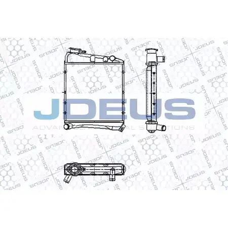 Радиатор охлаждения двигателя JDEUS 38K S65V 2379859 RA0020400 1DAS9E2