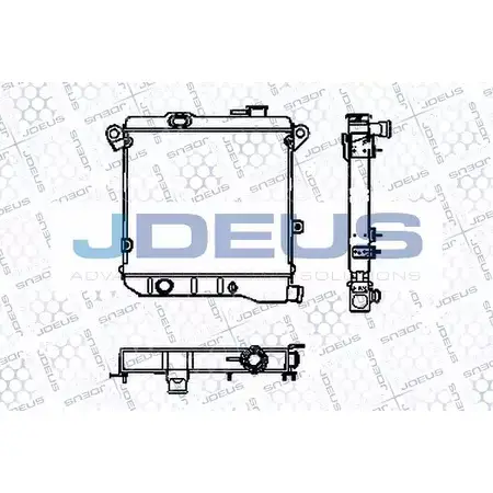 Радиатор охлаждения двигателя JDEUS Z9ISF2D K DKCGV 2379860 RA0030000