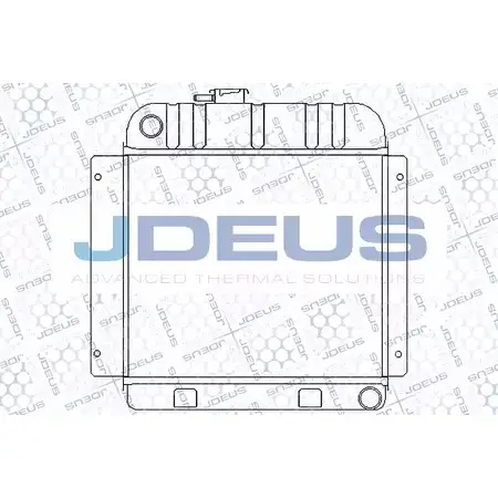 Радиатор охлаждения двигателя JDEUS 2L8AGJ 2379862 RA0050000 0 PPBLI