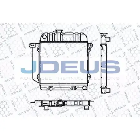 Радиатор охлаждения двигателя JDEUS 2379863 N EVE7F RA0050020 5FBGWWV