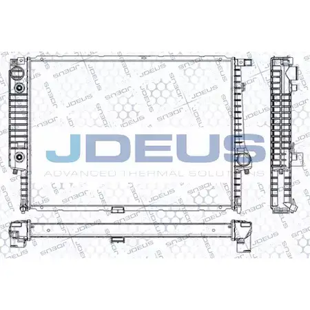 Радиатор охлаждения двигателя JDEUS EHZQP SVX1J J RA0050060 2379866