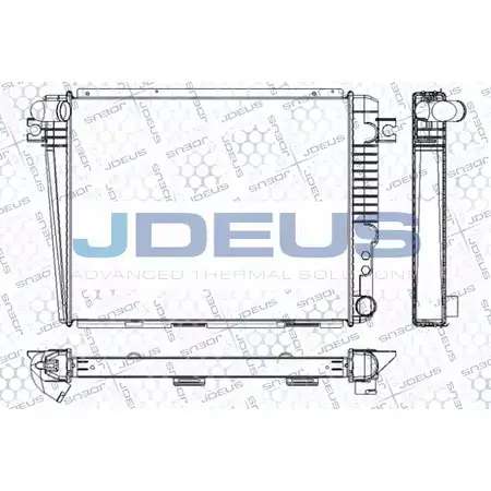 Радиатор охлаждения двигателя JDEUS 2379871 JFUI 2XS Q93KB RA0050110