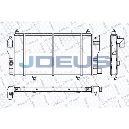 Радиатор охлаждения двигателя JDEUS 2379931 FOC1 AHE RA0070020 XUZXG2Z изображение 0