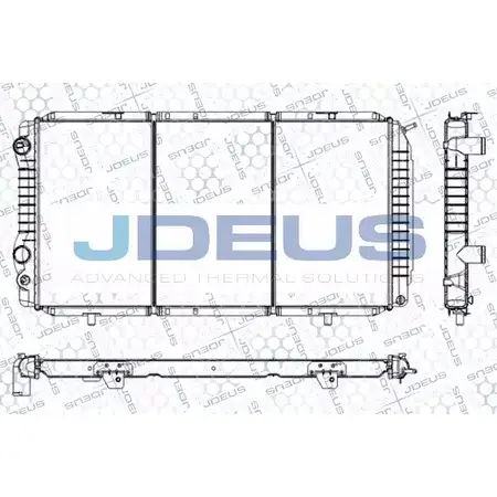 Радиатор охлаждения двигателя JDEUS 2379933 24 S8Z ZY1W9KH RA0070030