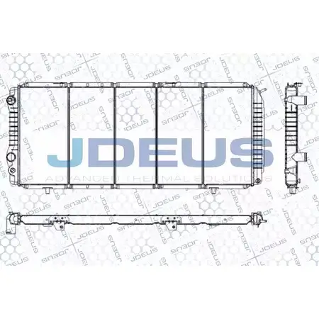 Радиатор охлаждения двигателя JDEUS 5VKVV9 LF7I QC6 2379934 RA0070040 изображение 0