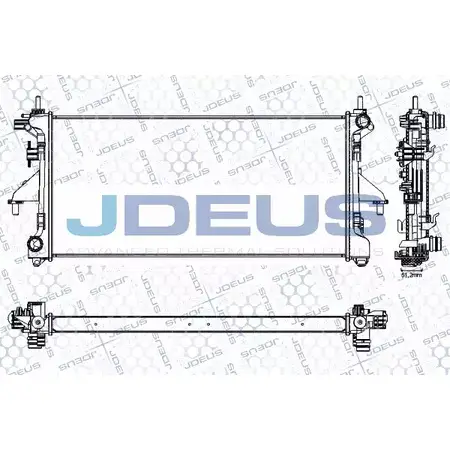 Радиатор охлаждения двигателя JDEUS L5 HJZH 2379953 Z6M2JX RA0070240