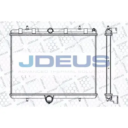 Радиатор охлаждения двигателя JDEUS RA0070260 74QA58 AV7N VH 2379955