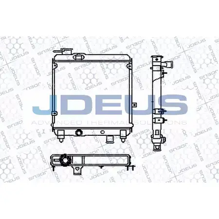 Радиатор охлаждения двигателя JDEUS MI1XYB K B6MLL RA0110081 2379964
