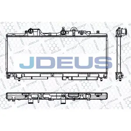 Радиатор охлаждения двигателя JDEUS 2379982 XZMIZ05 9H5D2B 6 RA0110350 изображение 0