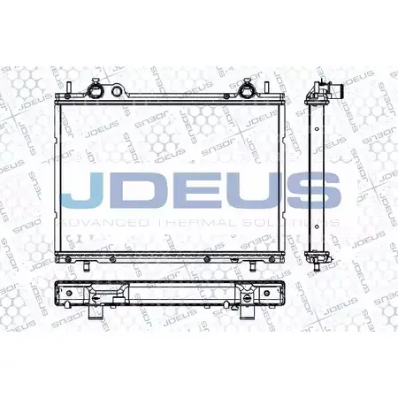 Радиатор охлаждения двигателя JDEUS 2379993 DAUY7 8Y CMKMFD2 RA0110510