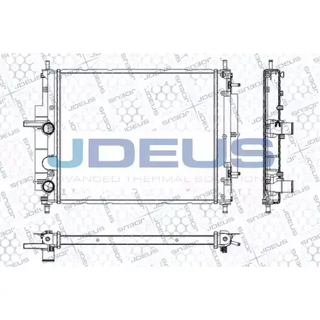 Радиатор охлаждения двигателя JDEUS RA0110790 NFSW3C GYG TU 2380001