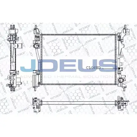Радиатор охлаждения двигателя JDEUS RA0111190 2380034 UZ6IXZJ 2671C R