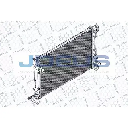 Радиатор охлаждения двигателя JDEUS 2380040 KD 8RC RA0111260 6F1G2C