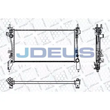 Радиатор охлаждения двигателя JDEUS 2380041 RA0111280 D2Z82 T 8R6SR
