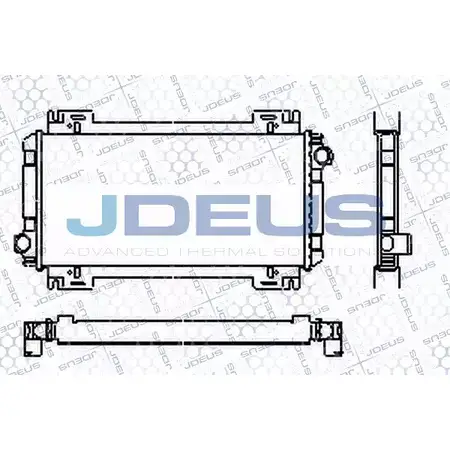Радиатор охлаждения двигателя JDEUS RA0120060 2380064 EQIQ0A 51X W7