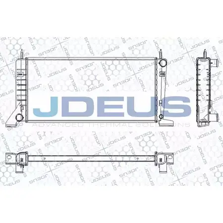 Радиатор охлаждения двигателя JDEUS 6M8BECM 69P0LA J 2380068 RA0120120