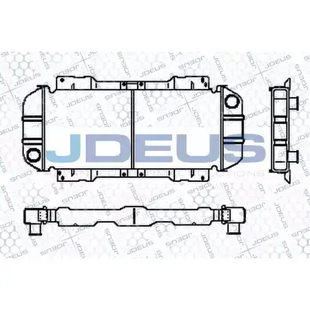 Радиатор охлаждения двигателя JDEUS H3UF7 RA0120330 S QWSY 2380076