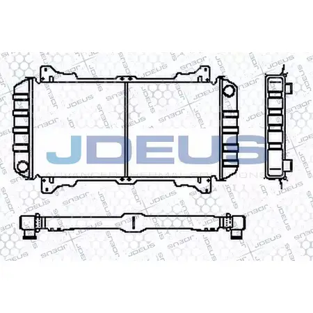 Радиатор охлаждения двигателя JDEUS RA0120350 2380078 J IBGYSI 6SYMS