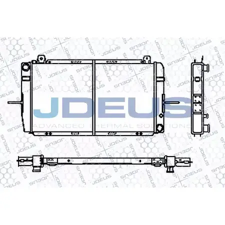 Радиатор охлаждения двигателя JDEUS RA0120371 2380079 UPJACQ DEH 64