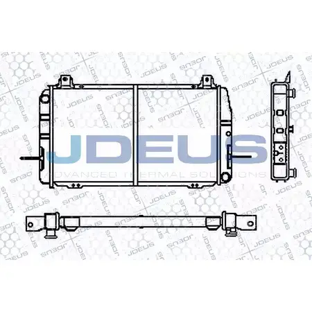 Радиатор охлаждения двигателя JDEUS O46EX8Z U BXGDWB RA0120380 2380081