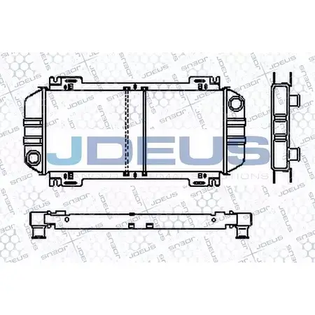 Радиатор охлаждения двигателя JDEUS RA0120421 7 SBQO 2380086 15LXP1