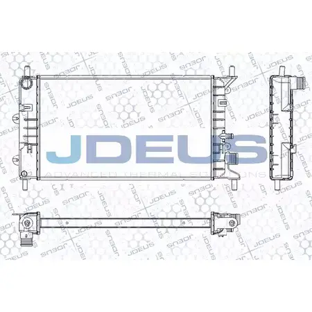 Радиатор охлаждения двигателя JDEUS A8BTAW RA0120550 2380091 1 CSDL3Z
