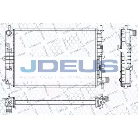 Радиатор охлаждения двигателя JDEUS 9ZLUU W 2380092 GPGWE RA0120560