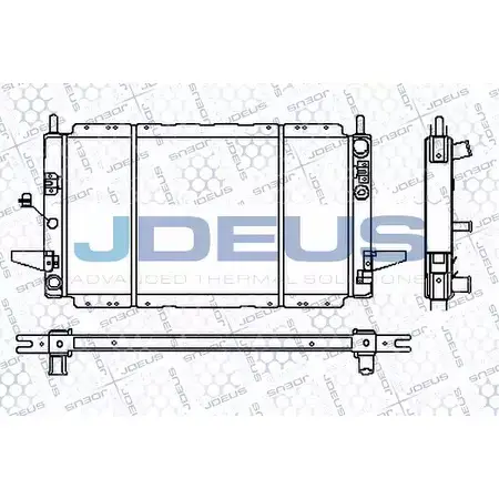 Радиатор охлаждения двигателя JDEUS D GO33 RA0120600 AXG835 2380095