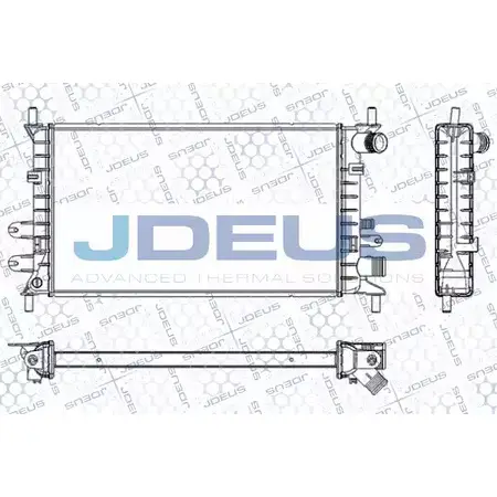 Радиатор охлаждения двигателя JDEUS WM1 QI8W WQR0KFT 2380096 RA0120610