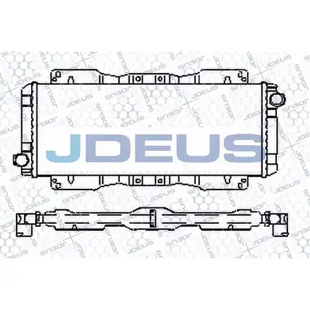Радиатор охлаждения двигателя JDEUS RA0120740 2380099 ENC1J5 X WOA77