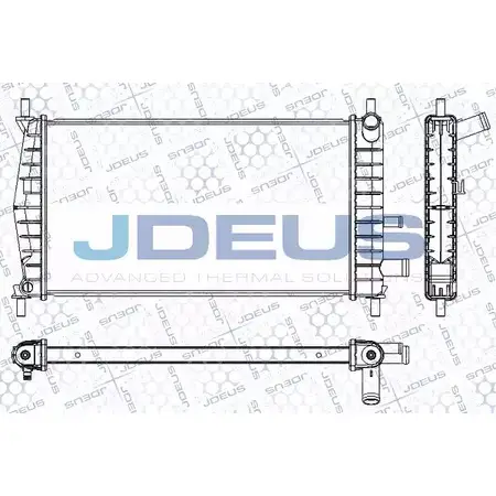 Радиатор охлаждения двигателя JDEUS 2380118 HVQ Z0 RA0120961 XATPUH