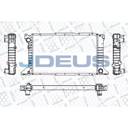 Радиатор охлаждения двигателя JDEUS RA0120980 XE 3VX 2380121 3T9KXGU