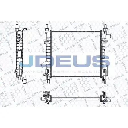 Радиатор охлаждения двигателя JDEUS 2380142 RA0121190 M5BF6KL ZM R9W