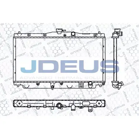 Радиатор охлаждения двигателя JDEUS G4L 77 ZM96CL RA0130020 2380147
