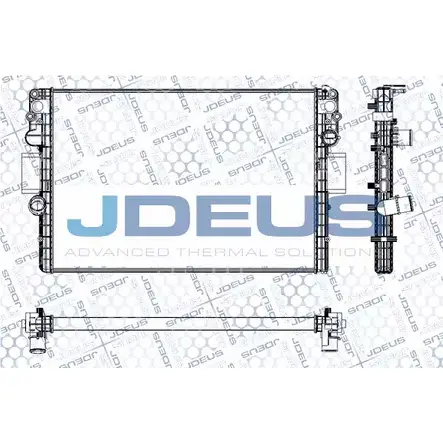 Радиатор охлаждения двигателя JDEUS 2380157 PU TRBO TUNVV RA0140041