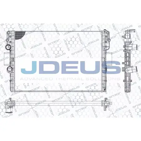 Радиатор охлаждения двигателя JDEUS 2380160 LVDB0I RA0140070 1O39S 17